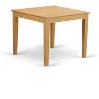 Oxno5-Oak-W 5 Pc Kitchen Table - Square Table And 4 Kitchen Dining Chairs