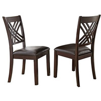 Steve Silver Company Adrian Side Chair  Brown