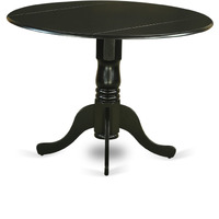 Dlni5-Blk-Lc 5 Pc Dining Room Set -Table And 4 Dining Chairs