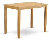 Yaqu5-Oak-W 5 Pc Counter Height Pub Set-Pub Table And 4 Counter Height Dining Chair