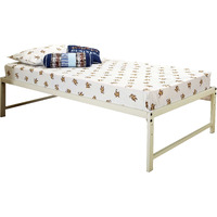 Pilaster Designs - White Metal Twin Size Day Bed (Daybed) Frame With Metal Slats