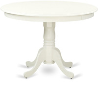 Hlt-Lwh-Tp Table 42"" Diameter Round Table -Buttermilk And Cherry