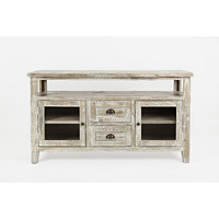 Artisan's Craft 54'' Farmhouse Distressed Acacia Console Tv Stand