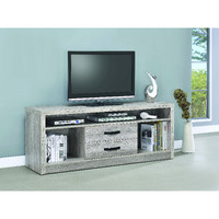 Modern Grey Driftwood Tv Console