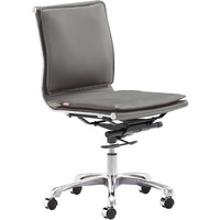 Lider Plus Armless Office Chair Gray