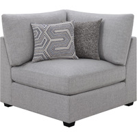 Cambria Upholstered Corner Chair Grey