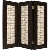 1"" X 71"" X 84"" Brown Wood  Screen
