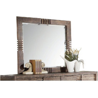 Reclaimed Oak Finish Rectangular Mirror