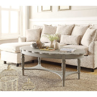 50"" X 28"" X 19"" Antique White Coffee Table