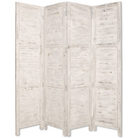 1"" X 76"" X 84"" White Wood Screen