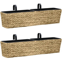 Vidaxl Planters 2 Pcs Water Hyacinth
