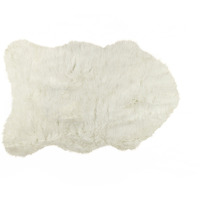 24"" X 36"" X 1.5"" Off White Sheepskin Faux Fur Single - Area Rug