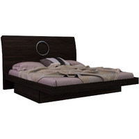 77'"" X 90'""  X 40'"" Modern Eastern King Wenge High Gloss Bed