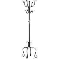 21"" X 21"" X 74"" Black  Metal  Coat Rack