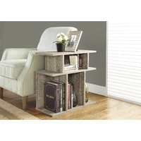 11.75"" X 23.75"" X 23.75"" Dark Taupe  Hollowcore  Particle Board  Accent Table