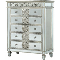 21"" X 44"" X 56"" Mirrored Wood Chest