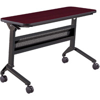 Safco Products Flip-N-Go Training Table  Regal Mahogany