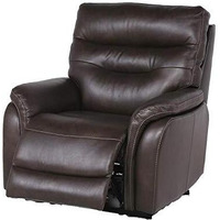Steve Silver Fortuna Dual-Power Leather Recliner Chair  385 L X 38 W X 41 H  Coffee