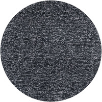 8' Black Heather Round Indoor Shag Rug