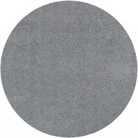 8' Round  Polyester Grey Area Rug