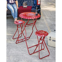 Old Glory Folding Metal Table With Two Stools