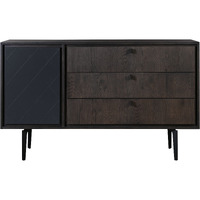 Cross Solid Oak And Metal 3 Drawer Dresser