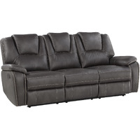 Steve Silver Katrine Charcoal Pu Manual Sofas  835 X 36 X 39