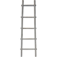 5 Step Grey Decorative Ladder Shelve