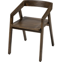 Brown Solid Wood Dining Chair
