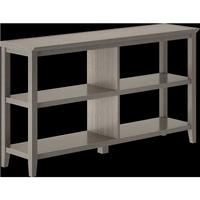 30"" Bookcase With 2 Shelves In Washed Grey