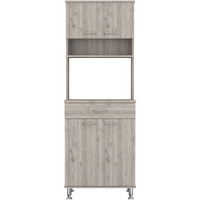 Helis 60 Kitchen Pantry Light Gray