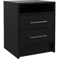 Light And Dark Oak Two Drawer Nightstand