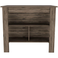 Delos Kitchen Island Brown