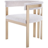Beige Gold Dining Chair