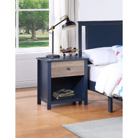 Connelly Nightstand Midnight Bluevintage Walnut(D0102H7Ci82)