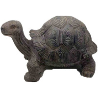 11"" Dark Brown Tortoise Indoor Outdoor Statue