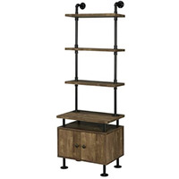 Lv00141 - Side Pier  Rustic Oak  & Black Finish - Ensata Ii