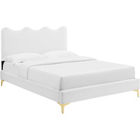 Current Performance Velvet Twin Platform Bed