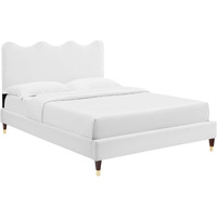 Current Performance Velvet Twin Platform Bed