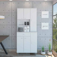 Kitchen Pantry Piacenza  Double Door Cabinet  White Finish(D0102Hgeyyv)