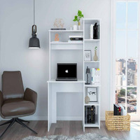 Desk Logan  Five Cubbies  White Finish(D0102Hgeyxg)