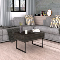 Lift Top Coffee Table 2 Dazza  One Drawer  Carbon Espresso  Onyx Finish(D0102Hge6Aa)