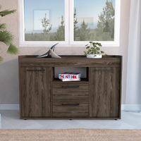 Sideboard Perssiu  Two Drawers  Double Door Cabinets  Dark Walnut Finish(D0102Hged9W)
