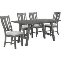 Best Quality Furniture D189D5 Dining Set  Grey