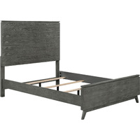 Nathan High Headboard Queen Panel Bed Grey