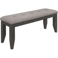 Dalila Padded Cushion Bench Grey And Dark Grey