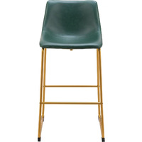 Augusta Barstool Green & Gold