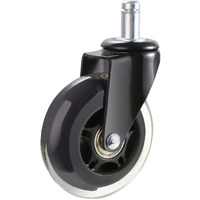 Vevor Office Chair Wheels  Set Of 5  3 Inch Caster Wheels Replacement For Hardwood Floors And Carpet  Heavy Duty Computer Gaming Desk Casters With 130 Lbs Load Capacity  Universal Fit For Most Chairs