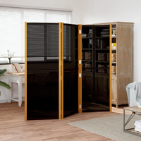 Vidaxl 3-Panel Room Divider Black 82.7""X70.9""