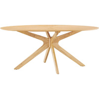 Crossroads 71"" Oval Wood Dining Table
